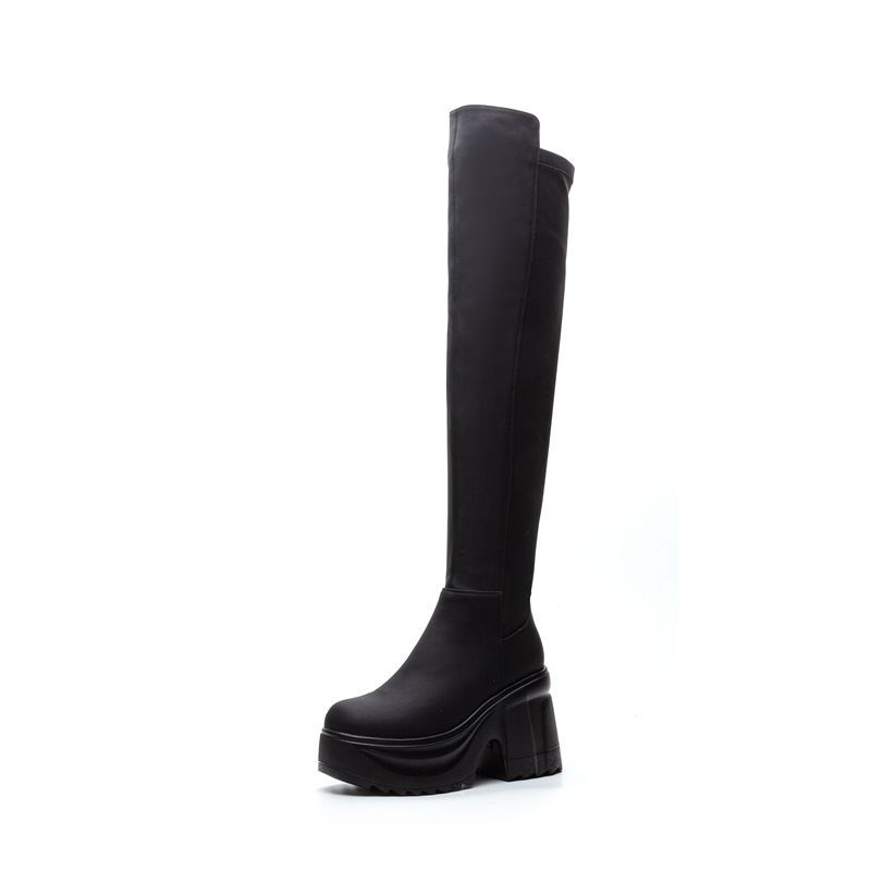 Womens Knee High Thick Sole Wi - Women'S Formal Day Wear บทวิจารณ์และราคา
