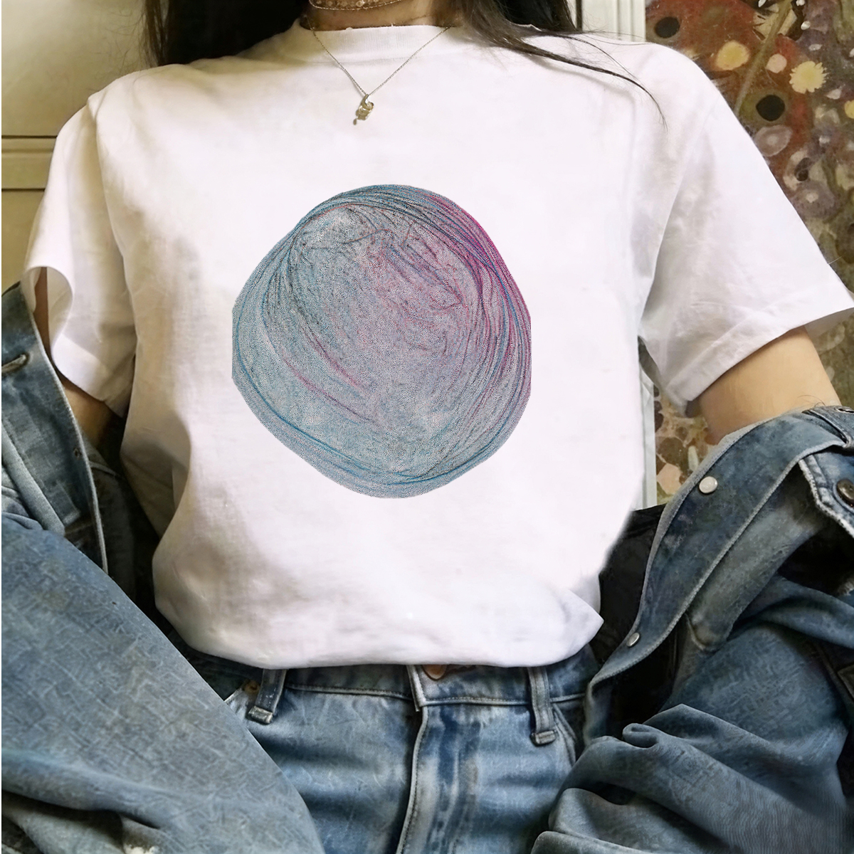 T Shirts Closure Hardware Deta - Edgy Formal Wear Women บทวิจารณ์และราคา