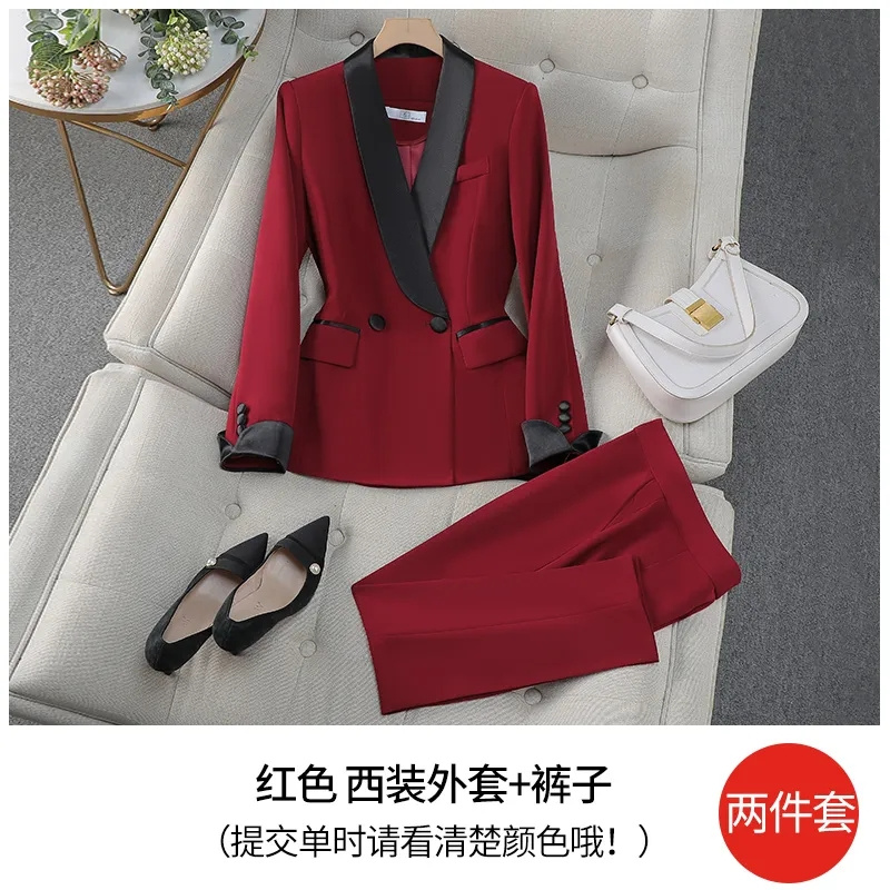 Elegant Red Black Women Pant S - Women'S Formal Day Wear บทวิจารณ์และราคา
