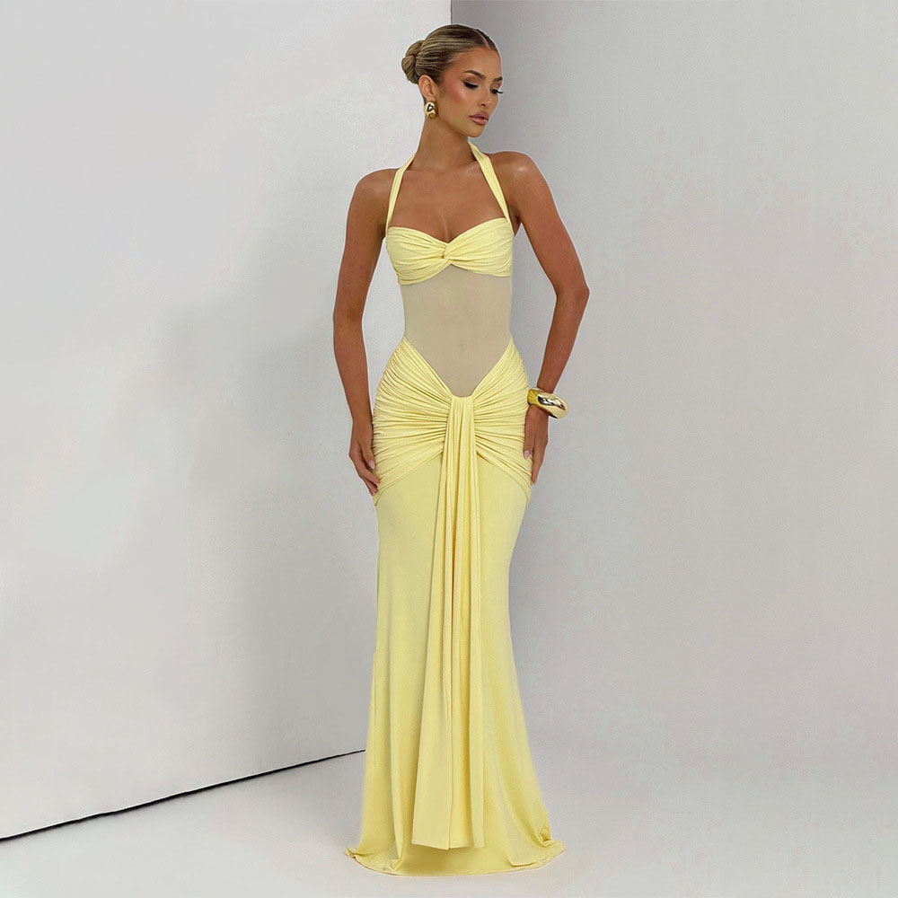 Elegant Patchwork Maxi Dress f - Women'S Formal Day Wear บทวิจารณ์และราคา